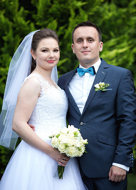 Bride and Groom during wedding party